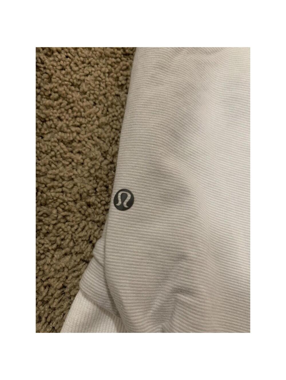 Women's Lululemon jacket white / gray button front collar size 6 - Picture 6 of 9